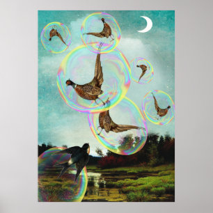 Gevangen in bubbels poster