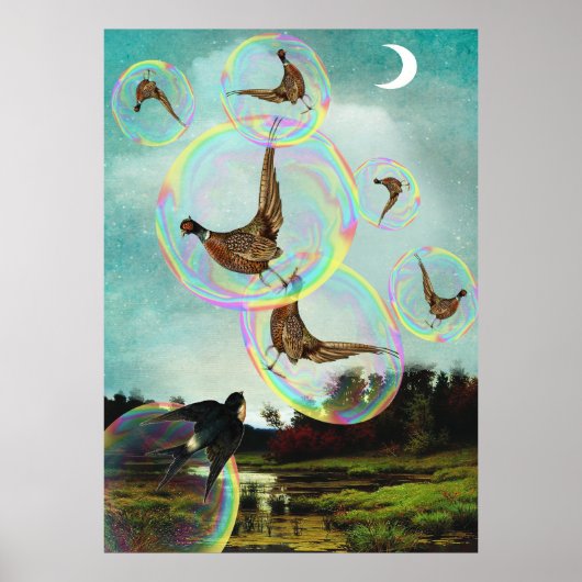 Gevangen in bubbels poster (Voorkant)