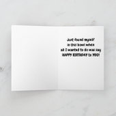 *** GEVANGEN IN DE ACT *** GELUKKIGE VERJAARDAG VO KAART (Binnen)