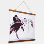 Gevangen in de Bomen De Ravens Hangend Wandkleed (Gebogen)