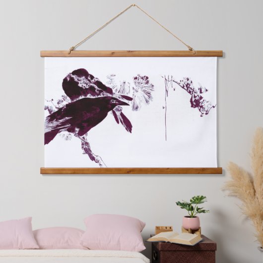 Gevangen in de Bomen De Ravens Hangend Wandkleed (Slaapkamer)