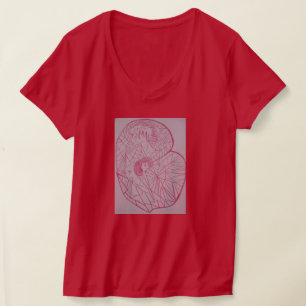 Gevangen in de gewebde vleugel van een vlinder t-shirt
