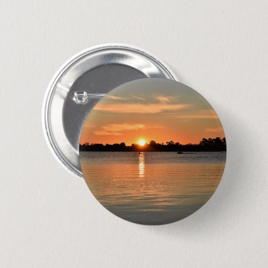 Gevangen in de Sunset Badge Ronde Button 5,7 Cm (Voorkant /achterkant)