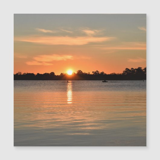 Gevangen in de Sunset Magnetische Kaart (Voorkant)