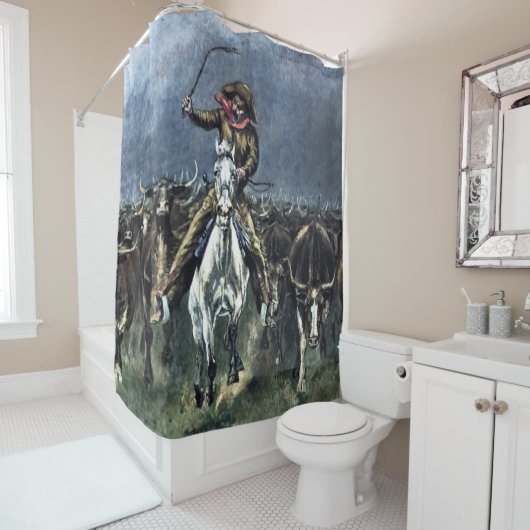 Gevangen in een Stampede Western Art door Frederic Douchegordijn (In situ)