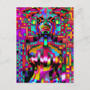 Gevangen in een Teleportal Glitch - Ken Gage Art Briefkaart