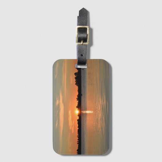 Gevangen in het Sunset Bagagelabel (Voorkant (verticaal))