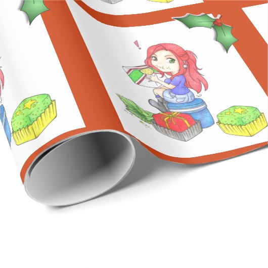 Gevangen in het zoemelpapier cadeaupapier (Rol Hoek)