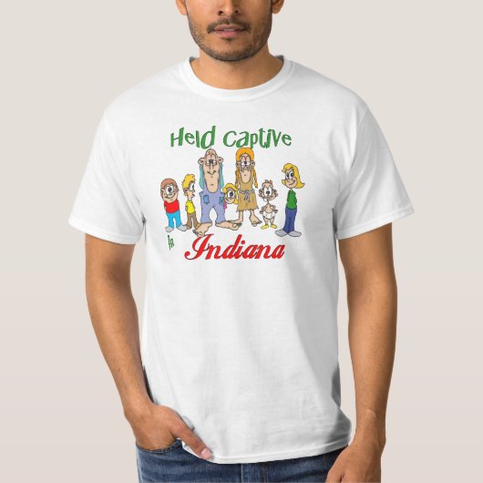 Gevangen in Indiana T-shirt (Voorkant)