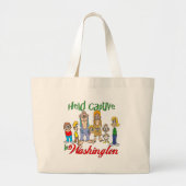 Gevangen in Washington Grote Tote Bag (Voorkant)