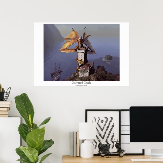 Gevangen kasteel poster (Thuiskantoor)