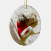 Gevangen Kerstman Keramisch Ornament (Rechts)