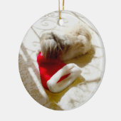 Gevangen Kerstman Keramisch Ornament (Links)