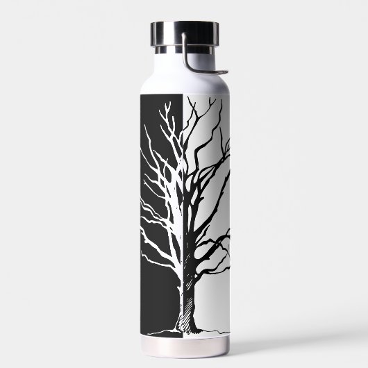 Gevangen op Boom Zwart Raven Water Fles (Links)