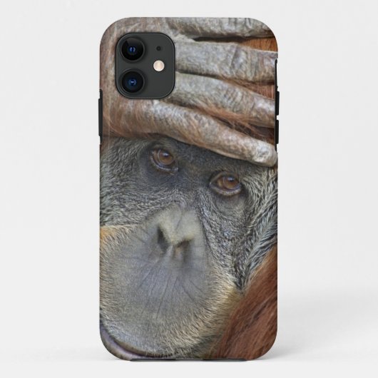 Gevangen vrouwelijke Sumatraanse orang-oetan Case-Mate iPhone Case (Achterkant)