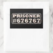 Gevangene 67 Meme Rechthoekige Sticker (Tas)