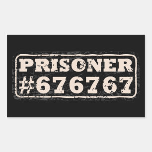 Gevangene 67 Meme Rechthoekige Sticker