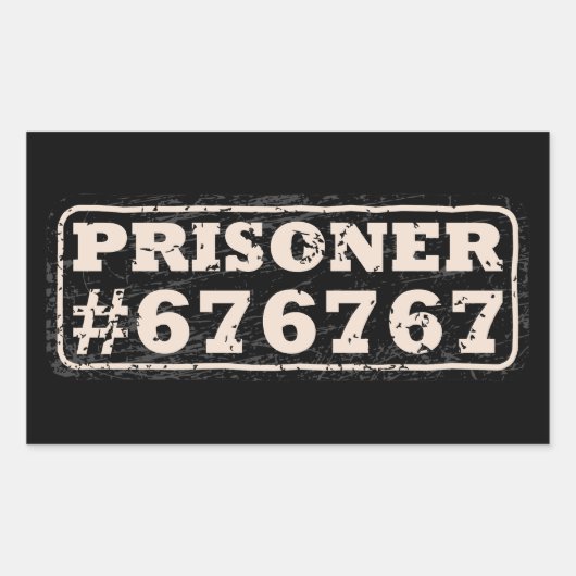 Gevangene 67 Meme Rechthoekige Sticker (Voorkant)