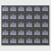 Gevangene aangehouden politiefunctionaris in ruste cadeaupapier (Vlak)