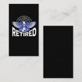 Gevangene aangehouden politiefunctionaris in ruste visitekaartje (Voorkant / Achterkant)