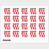 Gevangene Design van 1997 Vierkante Sticker (Vel)