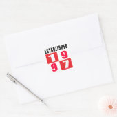 Gevangene Design van 1997 Vierkante Sticker (Envelop)