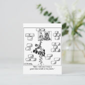 Gevangene Escapes via een Philodendron Briefkaart (Staand voorkant)