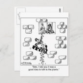 Gevangene Escapes via een Philodendron Briefkaart (Voorkant / Achterkant)