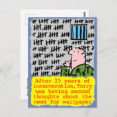 Gevangene in de gevangenis heeft geen Wallpaper no Briefkaart (Voorkant / Achterkant)