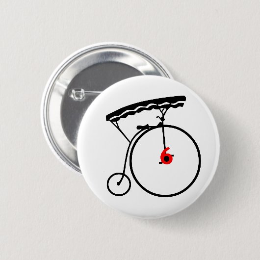 Gevangene nummer 6 Button (Voorkant /achterkant)