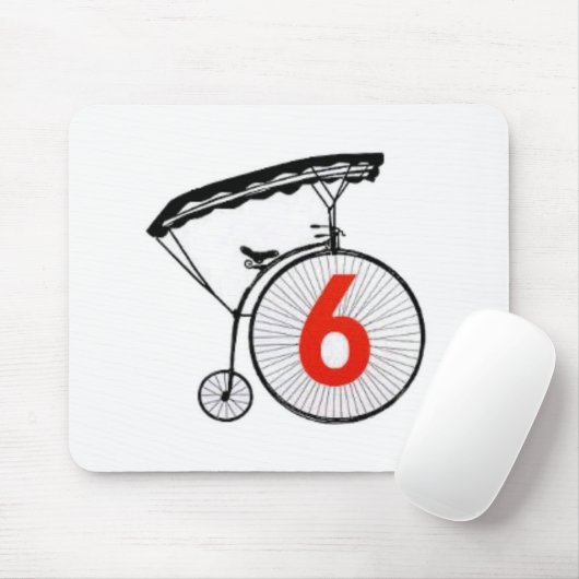 Gevangene nummer 6 muismat (Met muis)