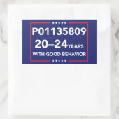 Gevangene P011358 Rechthoekige Sticker (Tas)