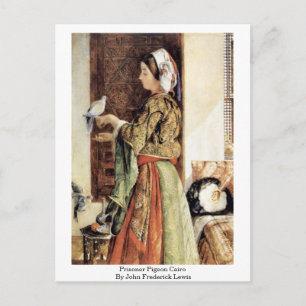 Gevangene pigeon Caïro van John Frederick Lewis Briefkaart