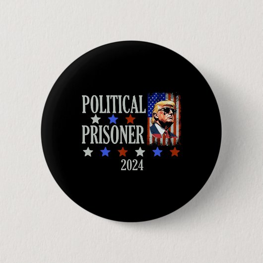 Gevangene Trump 2024 Ronde Button 5,7 Cm (Voorkant)