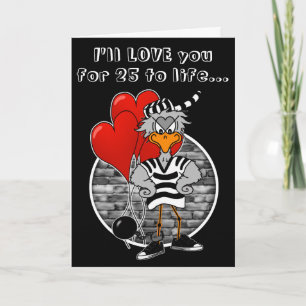 Gevangene Valentijnsdag Kaart