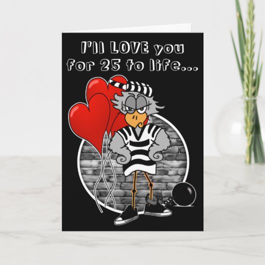 Gevangene Valentijnsdag Kaart (Voorkant)