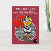 Gevangene Valentijnsdag Kaart (Voorkant)