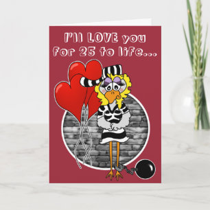 Gevangene Valentijnsdag Kaart
