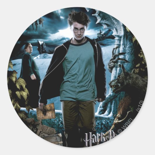 Gevangene van Azkaban - Franse 3 Ronde Sticker (Voorkant)