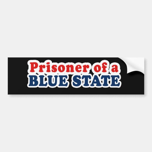 Gevangene van een Blauwe Staat Bumpersticker (Voorkant)