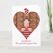 Gevangene van je liefde Grappig Feestdagen Kaart (Voorkant)