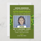 Gevangene van War Threaded Escape Room, Birthday P Kaart (Voorkant)