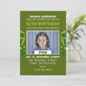 Gevangene van War Threaded Escape Room, Birthday P Kaart (Staand voorkant)