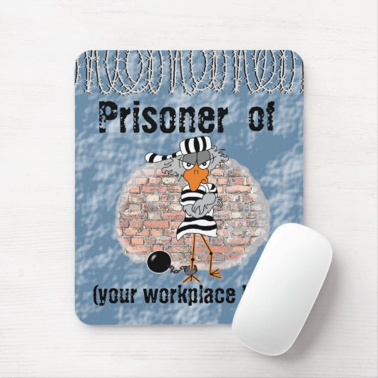 Gevangene van werk muismat (Met muis)