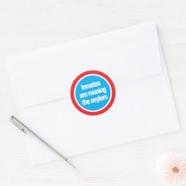 Gevangenen Bestieren Het Asiel Ronde Sticker