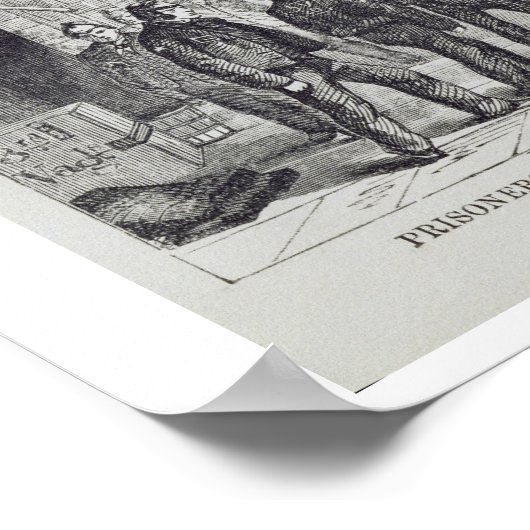 Gevangenen die bij het Tread-Wheel en andere Ex we Poster (Hoek)