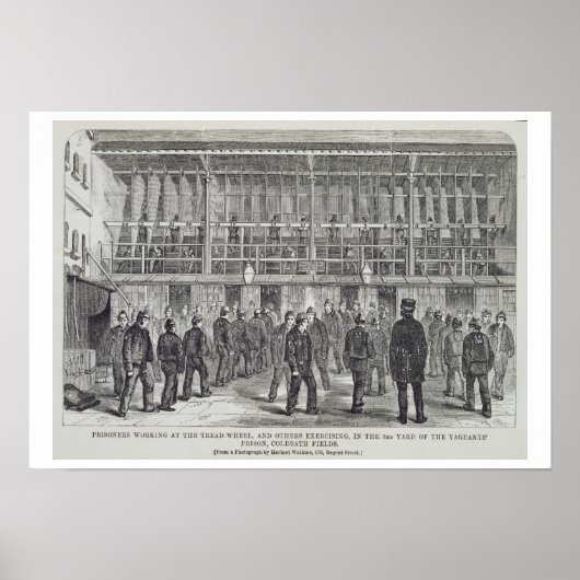 Gevangenen die bij het Tread-Wheel en andere Ex we Poster (Voorkant)
