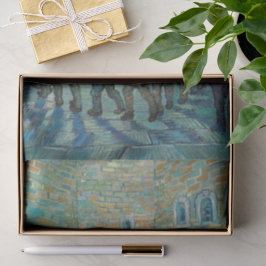 Gevangenen in beweging van Vincent Van Gogh Tissuepapier
