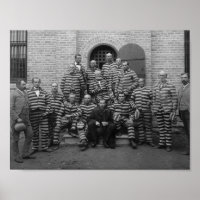 gevangenen in gestreepte uniformen - 1889