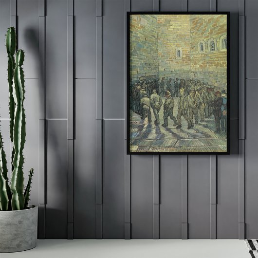 Gevangenen oefenen door Vincent van Gogh Poster